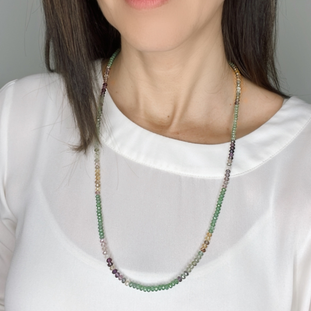 Bead Colourful Green Necklace