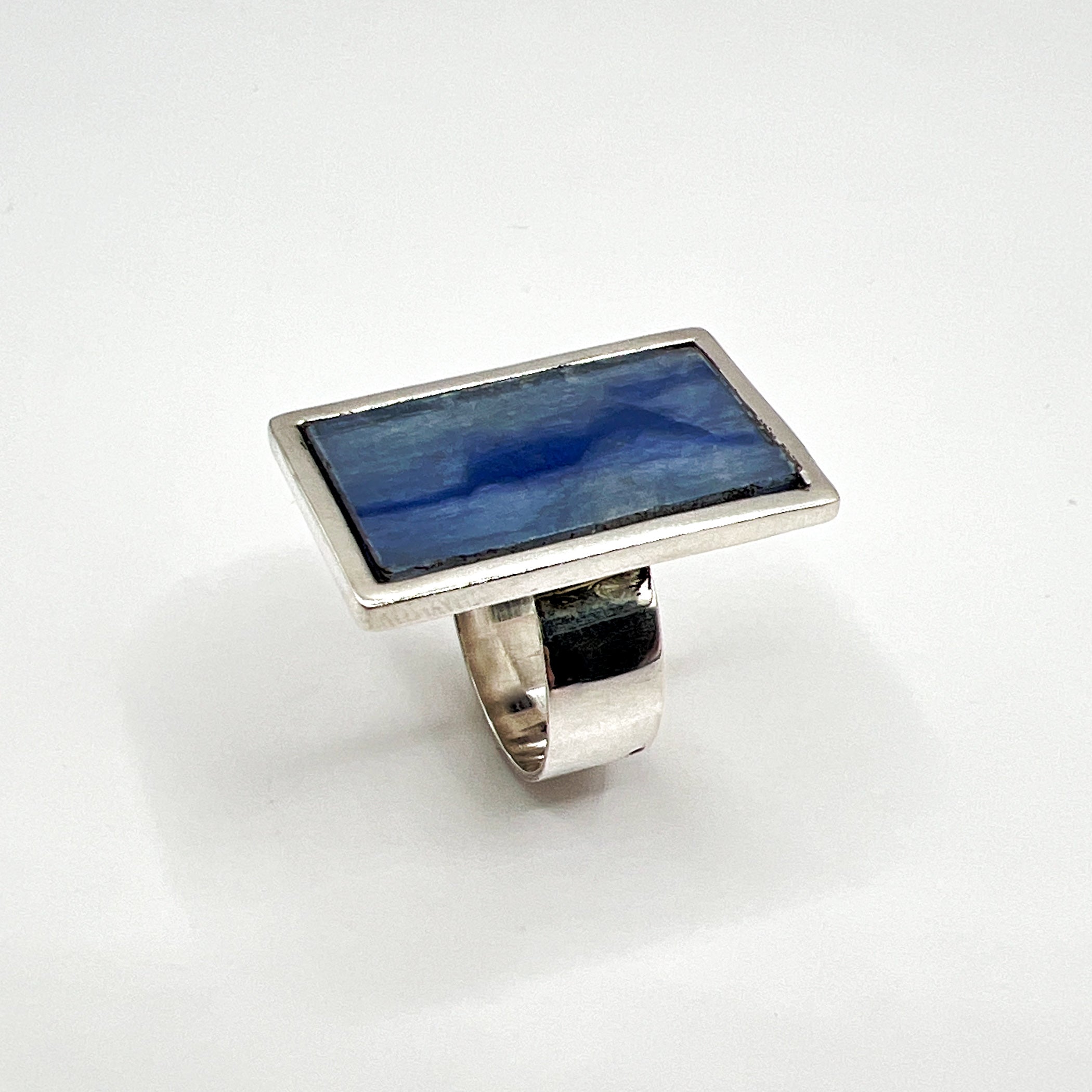 Rectangle Blue Ring