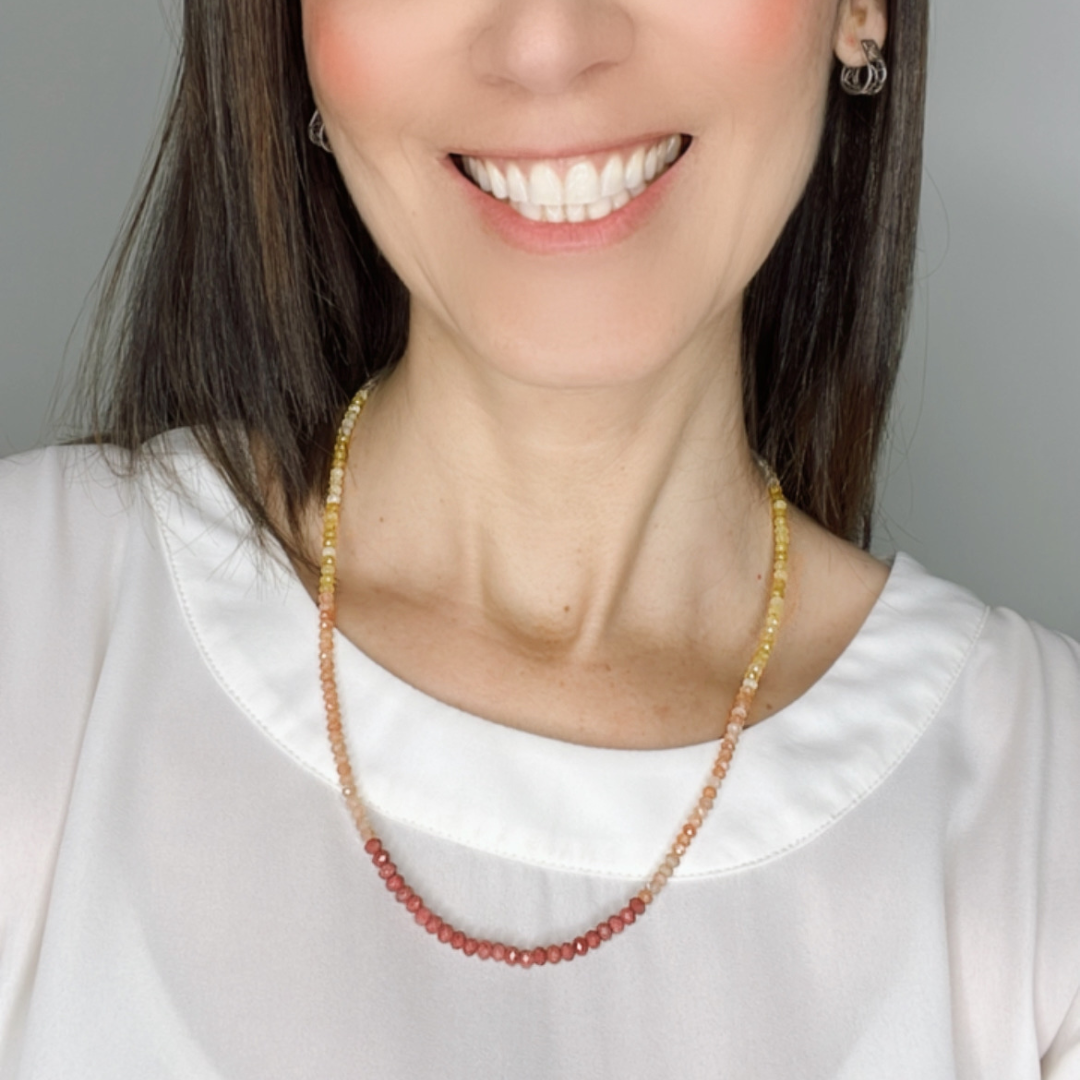 Bead Light Rainbow Necklace