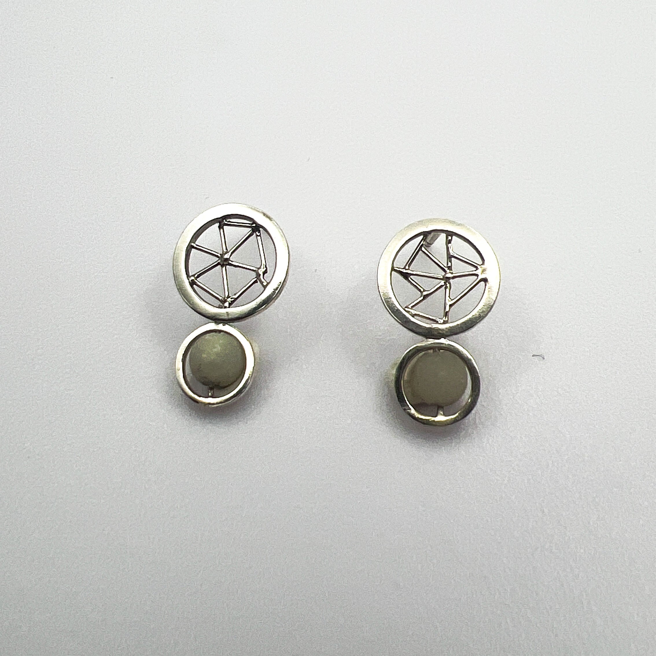 Two Circles Stud Earrings