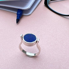 Load image into Gallery viewer, 2 in 1 Turquoise and Lapis Lazuli Ring
