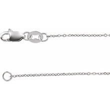 Load image into Gallery viewer, Cable Chain Diamond-Cut 1mm Adjustable

