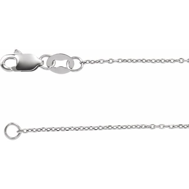 Cable Chain Diamond-Cut 1mm Adjustable