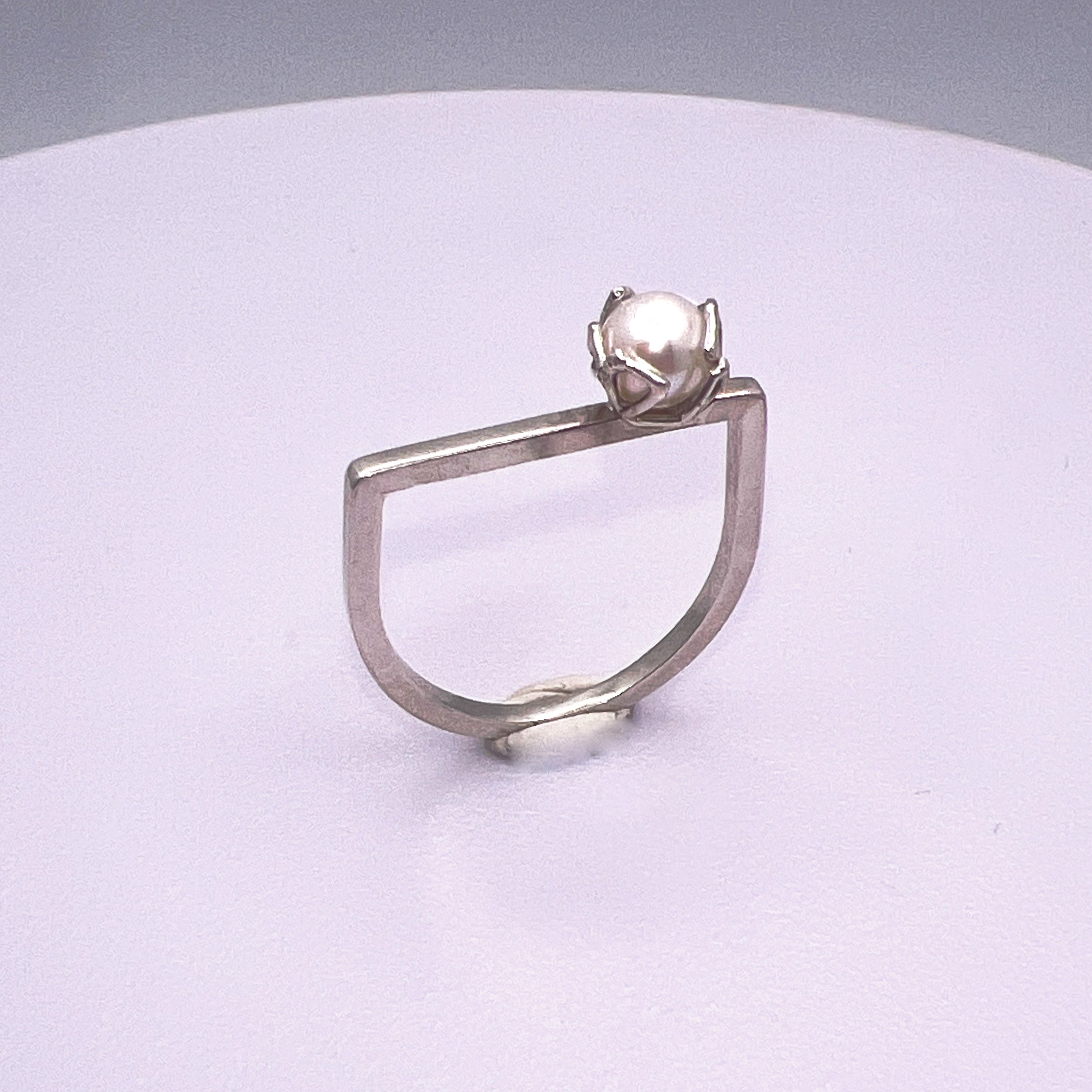 Contemporary Pearl Ring