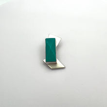 Load image into Gallery viewer, Geometric Rectangular Turquoise Pendant
