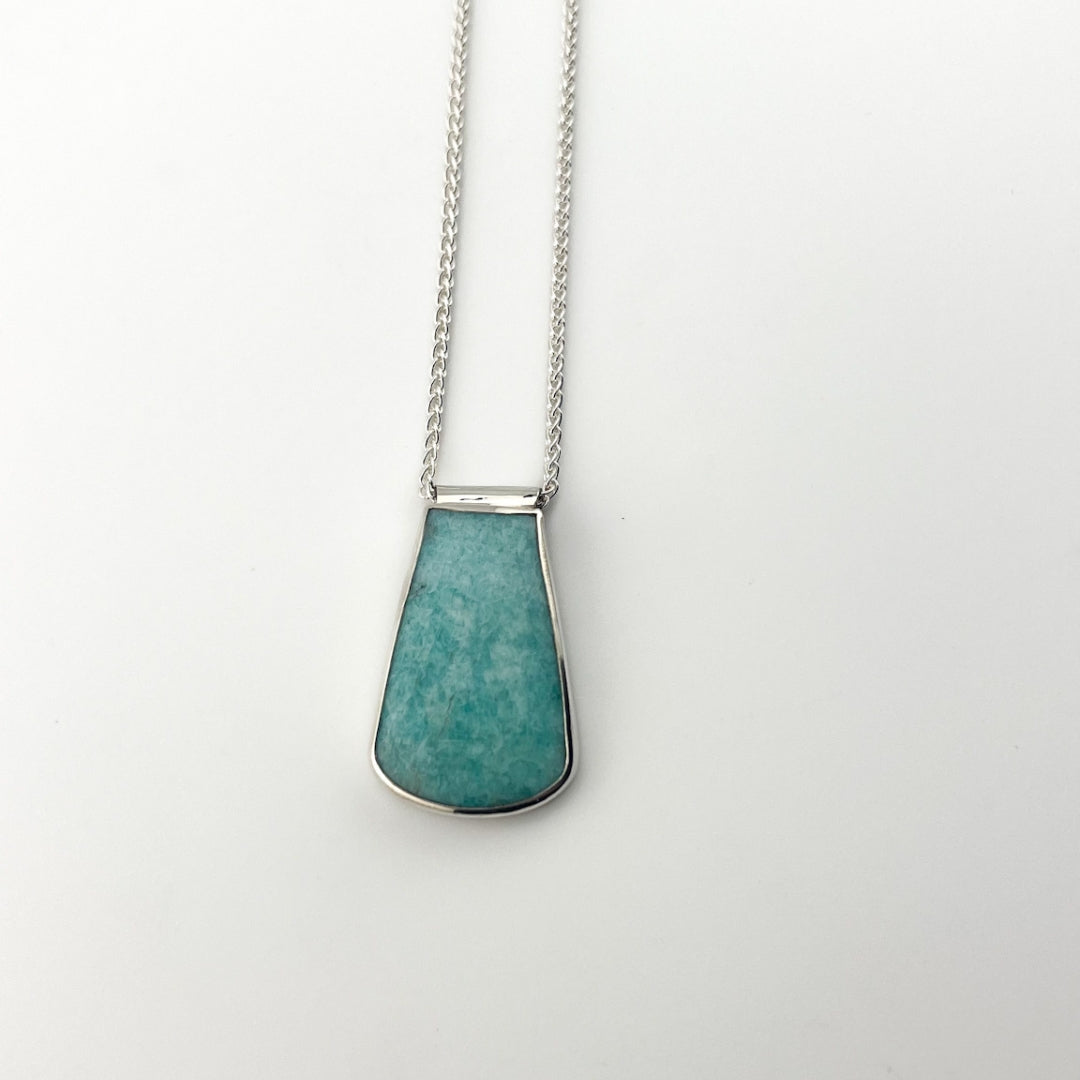 Amazonite Silver Necklace