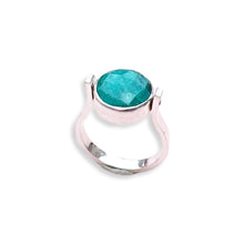 Load image into Gallery viewer, 2 in 1 Turquoise and Lapis Lazuli Ring
