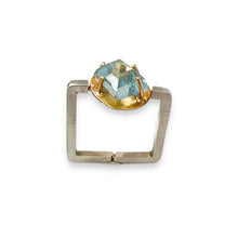 Load image into Gallery viewer, Aquamarine Squared Ring &amp; Pendant
