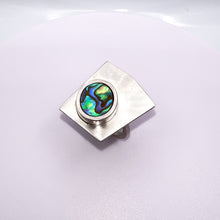 Load image into Gallery viewer, Geometric Abalone Ring

