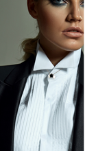 Load image into Gallery viewer, Geometric Bow Black Spinel Necklace
