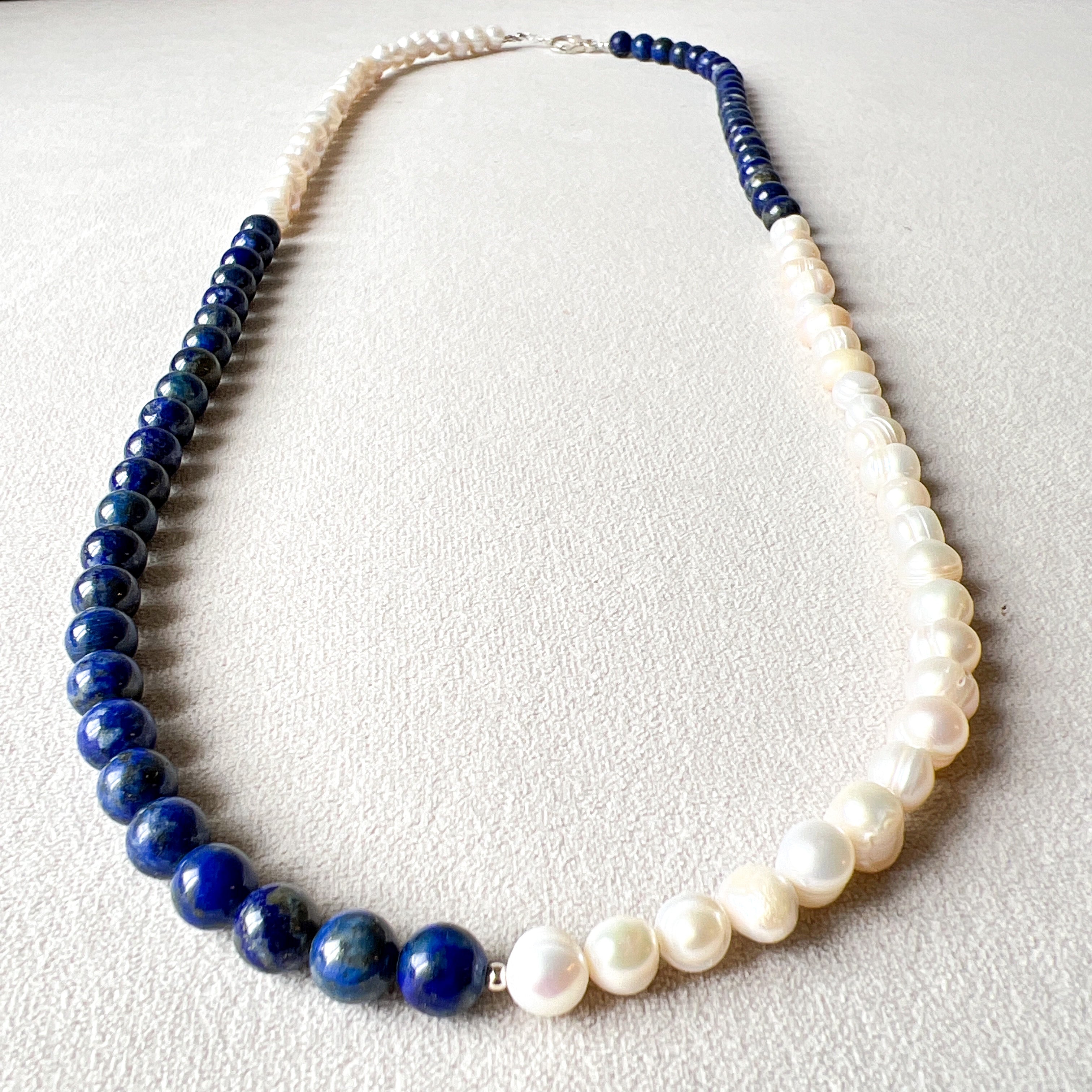 Bead Necklace - Sterling Silver