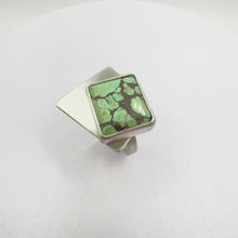 Load and play video in Gallery viewer, Geometric Turquoise Ring
