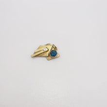 Load and play video in Gallery viewer, Geometric Blue Sapphire Diamond Gold Pendant
