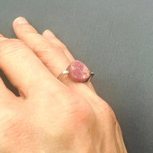 Load image into Gallery viewer, Raw Ruby Silver Ring
