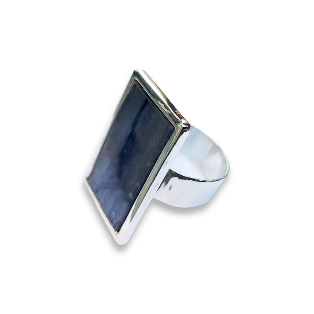 Rectangle Blue Ring