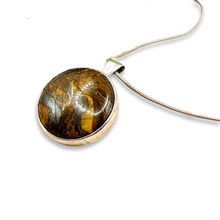 Load image into Gallery viewer, Net Pendant with Tiger&#39;s Iron Gemstone
